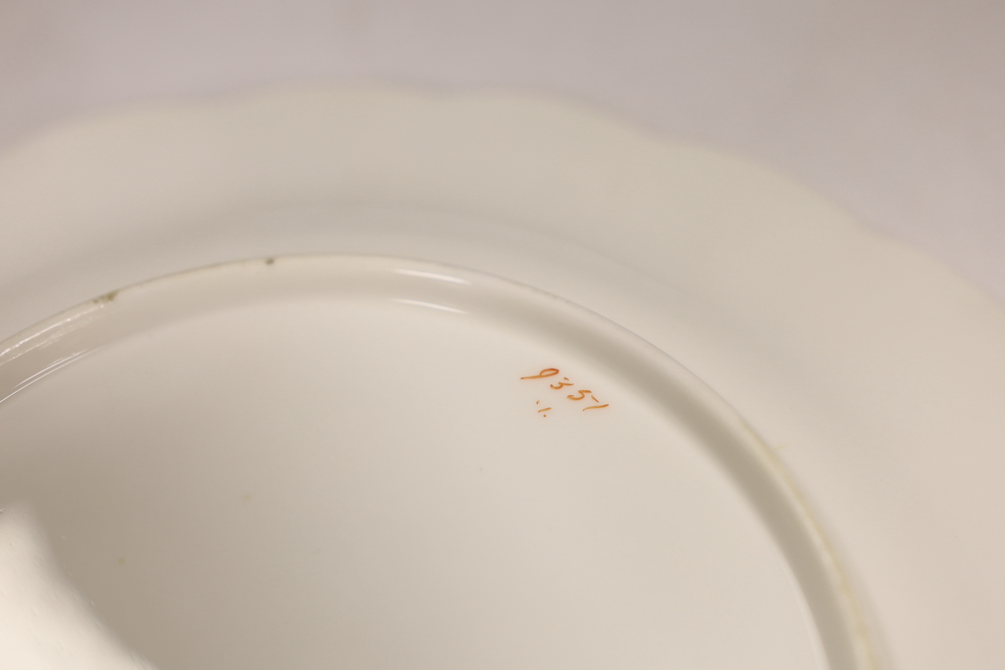 A Minton porcelain landscape painted dessert service, c.1850